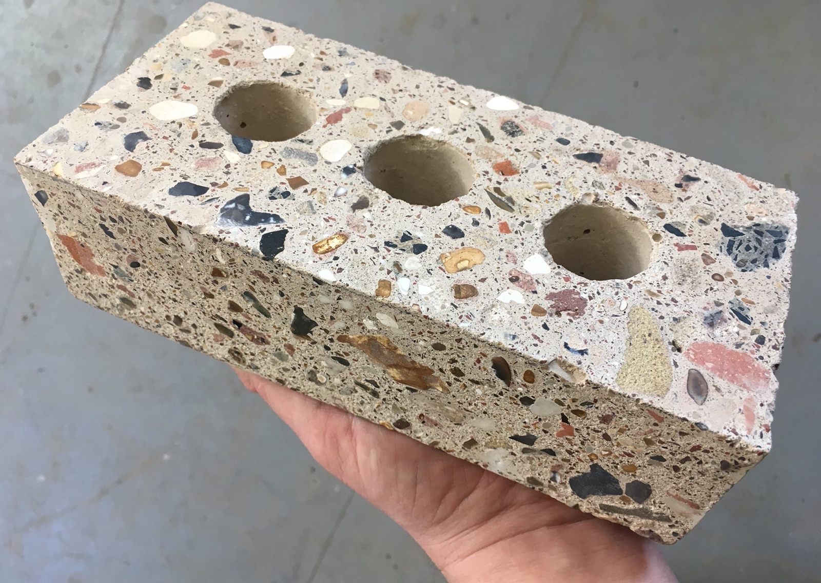 Brick made with waste materials