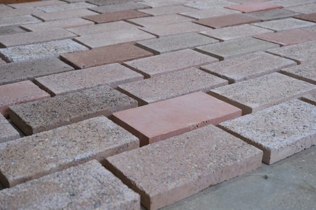 Paver tiles for a garden by @sarahpricelandscapes. Made by us from waste and excess construction materials ♻️ Looking forward to seeing these in-situ. #wastebrick #c.andre 🧱 #lwsjournal #localworksstudio #brick #bricks #architecture #landscapearchitecture #hardlandscaping #hardlandscape #paverbrick #wastebricks #wastebasedbricks #materials #architecturematerials