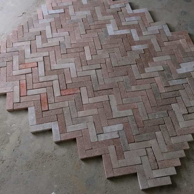 Paver bricks made by us for @exchangeerith garden by @sarahpricelandscapes. Made using demolition materials from recent building works at The Exchange ♻️. The 1000 bricks will form hard landscaped areas in the new garden, and reference the original parquet flooring inside the building. Looking forward to seeing these in-situ. #wastebasedbricks #paverbricks #herringboneflooring #parquetflooring #lwsjournal #landscapearchitecture #brick #brickpavers #bricklove #hardlandscaping #gardendesign #erith #crayfordbrickearth