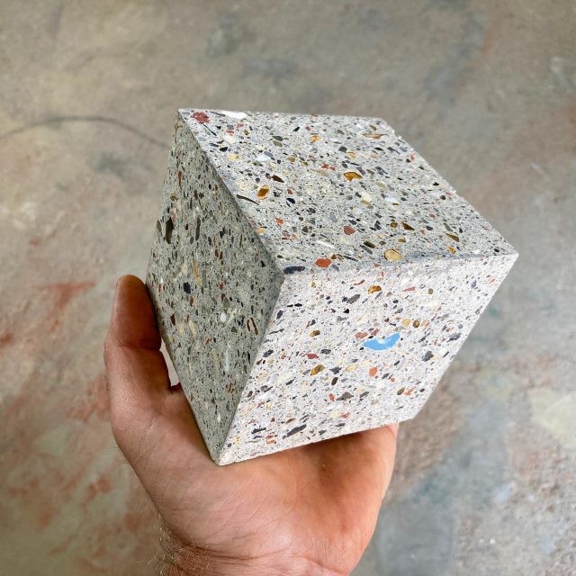 This is a castable waste-based concrete we have recently developed, using a high proportion of site waste for a project with @bakerbrown_studio @elliottwood_partnership @chalmersandcosussexltd ♻️. Very happy that it has just passed the independent compressive strength tests 🏋️‍♀️ We are casting several large window and door cills for the project with this material. Looking forward to seeing them polished! 28.8 N/mm2 @ 28 days…….95% UK waste…..of which….85% is site waste……♻️ #materialdesign #circulardesign #compressivestrength #strong #materialscience #buildingmaterials #makingmaterials #lwsjournal #design #concrete #concretedesign #polishedconcrete #wasteisaresource #sustainabledesign #terrazzo #terrazzodesign #surfacedesign #architecture #sustainablearchitecture #buildingcraft #greenarchitecture #landscapearchitecture #landscapearchitect #concretearchitecture #reuse #reusearchitecture  #architecturephotography #archidaily #architexture #archilovers